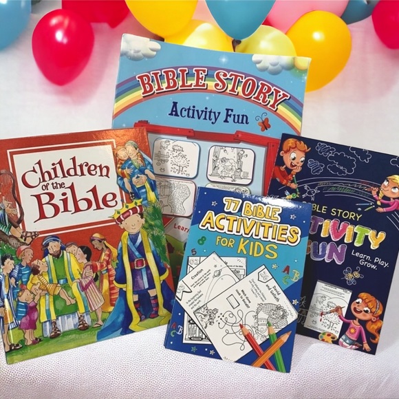 ChristianArt Gifts Other - NWT Children Bible Activities, Color Books & Story